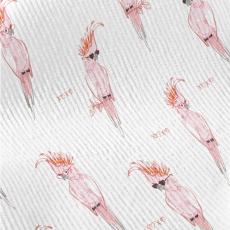 Trendy Pink Parrot Standard Corduroy