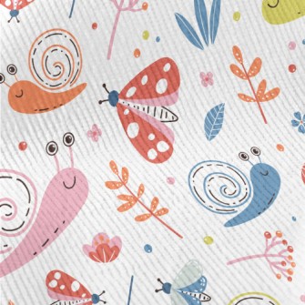 Colorful Snail And Butterfly Standard Corduroy