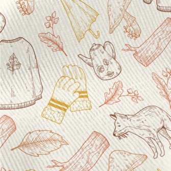 Hand Drawn Harvest Festival El Standard Corduroy