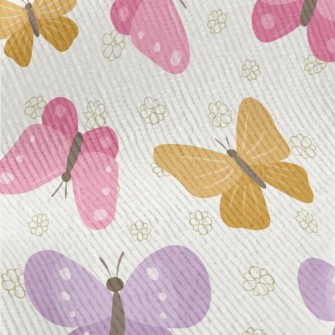 Colorful Cartoon Butterfly Standard Corduroy