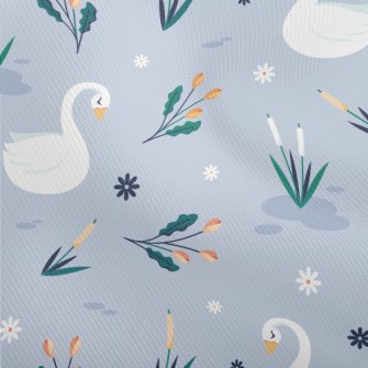 Elegant Swan By The Lake Dobby