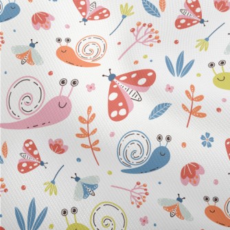 Colorful Snail And Butterfly Dobby