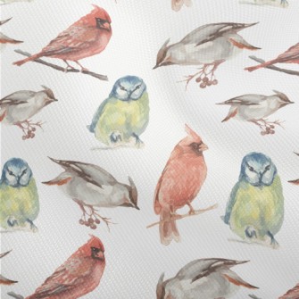 Watercolor Hand Drawn Birds Dobby