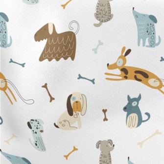 Hand Drawn Pet Dog Stretch Ponte