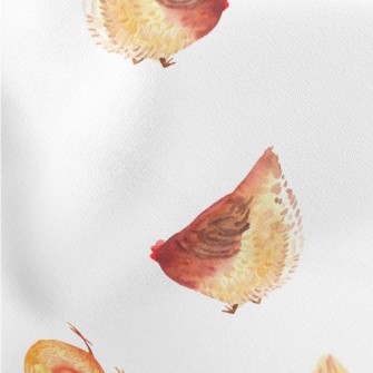 Watercolor Hand Drawn Hen Stretch Ponte