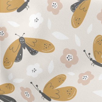 Hand Drawn Cartoon Butterfly Stretch Ponte