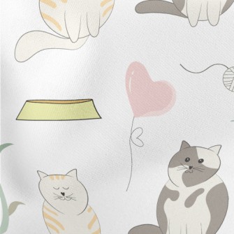 Round Pet Cat Stretch Ponte