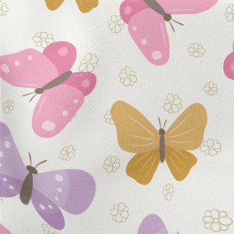 Colorful Cartoon Butterfly Stretch Ponte