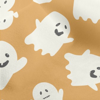 Happy Doodle Ghost Micro Fleece