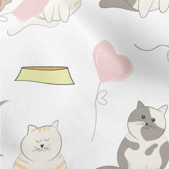 Round Pet Cat Micro Fleece