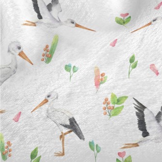 Birds And Plants Minky