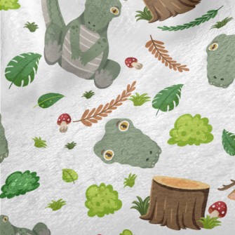 Cartoon Forest Crocodile Minky