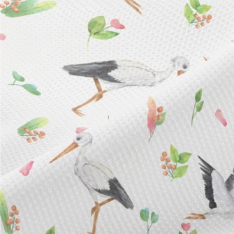 Birds And Plants Piqué