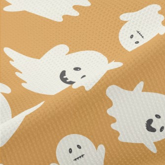 Happy Doodle Ghost Piqué