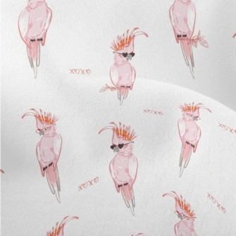 Trendy Pink Parrot Lightweight Performance Linen