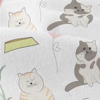 Round Pet Cat Modern Jersey