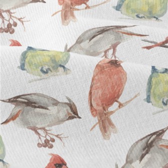 Watercolor Hand Drawn Birds Modern Jersey