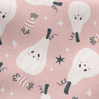 Fantasy Hand-painted Pumpkin Jersey Backed Fleece