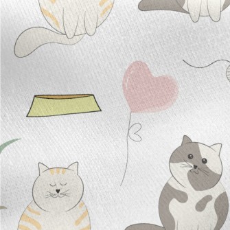 Round Pet Cat Jersey Backed Fleece