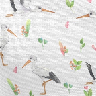 Birds And Plants Pongee