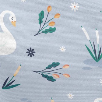 Elegant Swan By The Lake Pongee