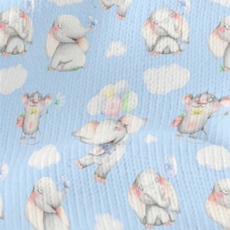 Hand Drawn Mouse And Elephant Stretch Jersey