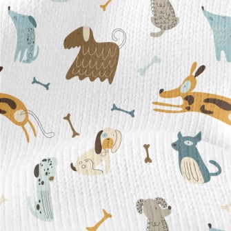 Hand Drawn Pet Dog Stretch Jersey