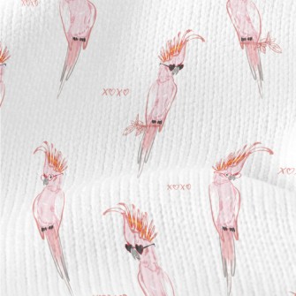 Trendy Pink Parrot Stretch Jersey