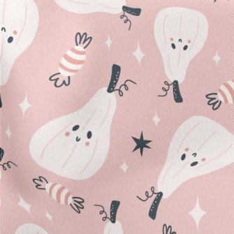 Fantasy Hand-painted Pumpkin Lightweight Cotton Poplin