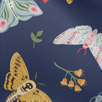 Artistic Doodle Butterfly Chiffon