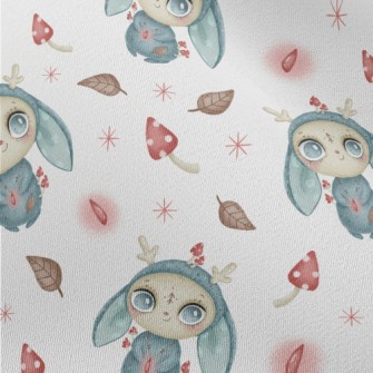 Hand Drawn Fantasy Elves Chiffon
