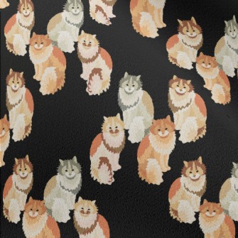 Exquisite Cat Graffiti Chiffon