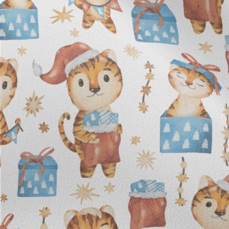 Merry Christmas Little Tiger Chiffon
