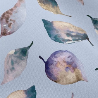 Colorful Watercolor Leaves Chiffon