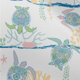 Ethnic Hand-painted Turtle Chiffon