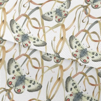 Watercolor Meadow Butterfly Waterproof Oxford