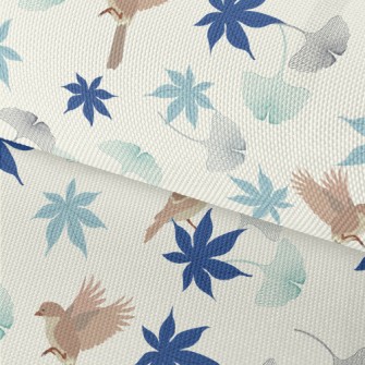 Colorful Leaves And Birds Waterproof Oxford
