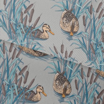 Hand Drawn Wild Duck Waterproof Oxford