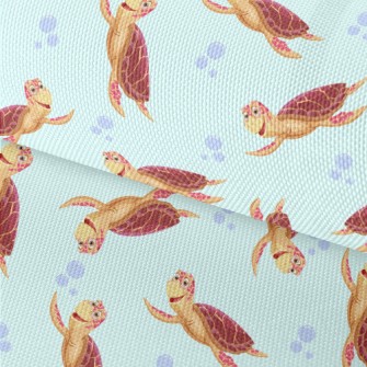 Happy Cartoon Turtle Waterproof Oxford