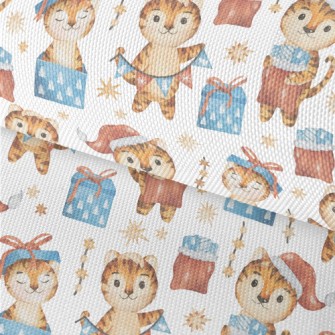 Merry Christmas Little Tiger Waterproof Oxford