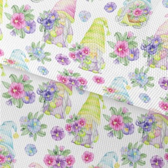 Hand Drawn Flower Gnome Waterproof Oxford