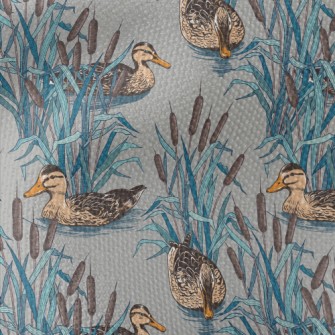 Hand Drawn Wild Duck Waterproof Canvas