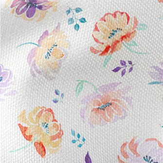 Colorful Watercolor Roses Waterproof Canvas
