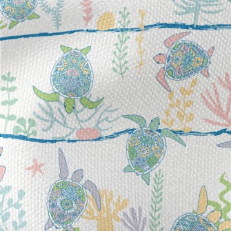 Ethnic Hand-painted Turtle Waterproof Canvas