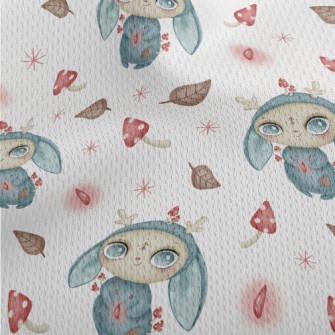 Hand Drawn Fantasy Elves Athletic Mesh Flat Back