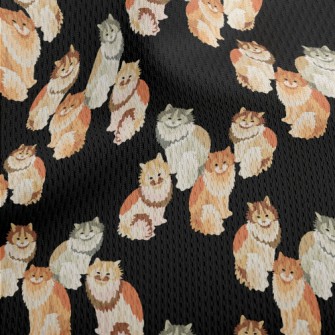 Exquisite Cat Graffiti Athletic Mesh Flat Back