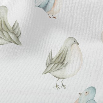 Cute Watercolor Bird Terry