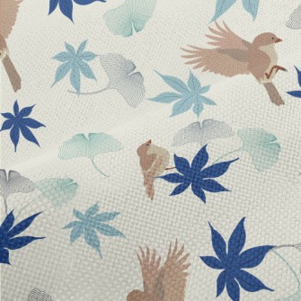 Colorful Leaves And Birds Performance Linen
