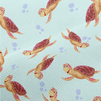 Happy Cartoon Turtle Performance Linen