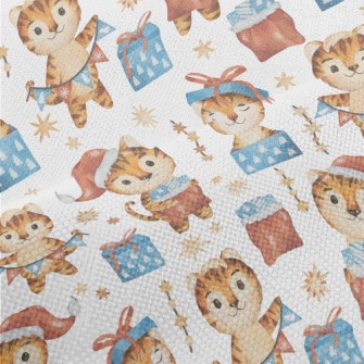 Merry Christmas Little Tiger Performance Linen